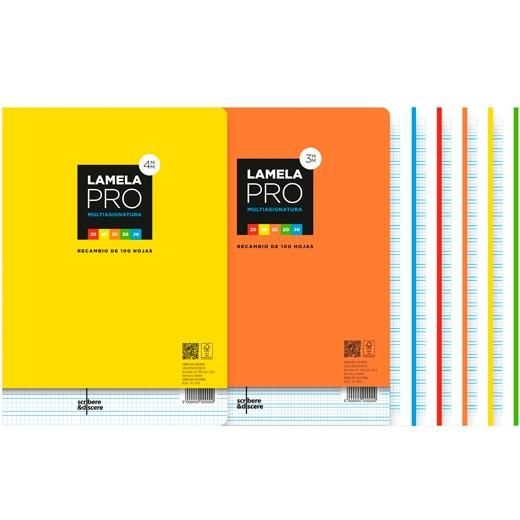 LAMELA RECAMBIO PRO 100H A4 90GR CUADROVÍA
