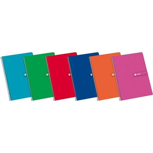 ENRI CUADERNO ESPIRAL FOLIO T/ DURA 80H