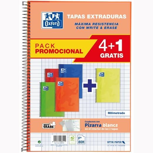 OXFORD CUADERNO ESPIRAL WRITE&ERASE 80H