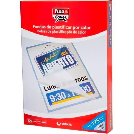 FIXO FUNDAS DE PLASTIFICAR 125 MICRAS 90X1
