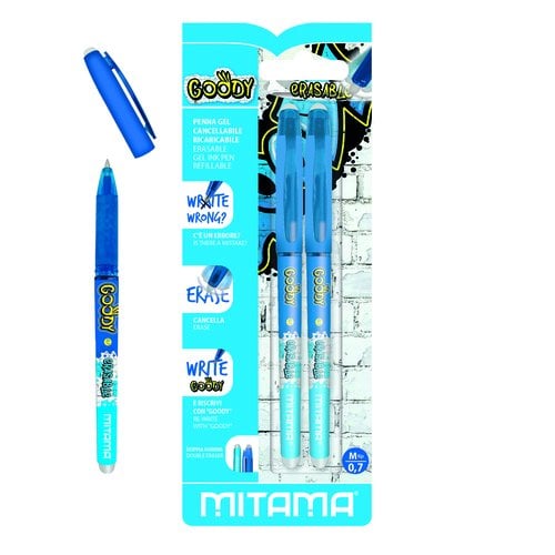 BOLIGRAFO BORRABLE MITAMA GOODY AZUL B/2
