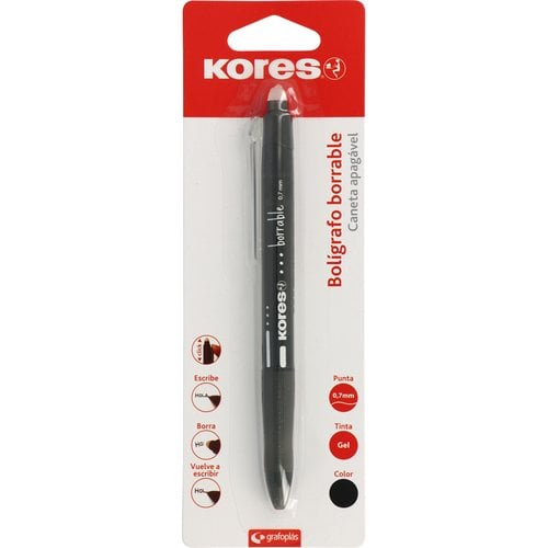 BOLIG.BORRABLE KORES GEL NEGRO BL.