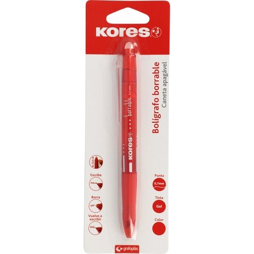 BOLIG.BORRABLE KORES GEL ROJO BL