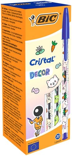 BOLIG.BIC CRISTAL KAWAII AZUL CAJA 20