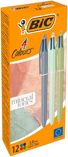 BOLIGRAFO BIC 4 COL. TONOS MINERAL