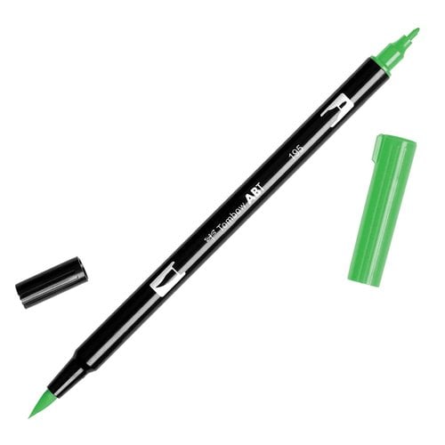 ROTULADOR TOMBOW DOBLE PUNTA PINC. VERDE