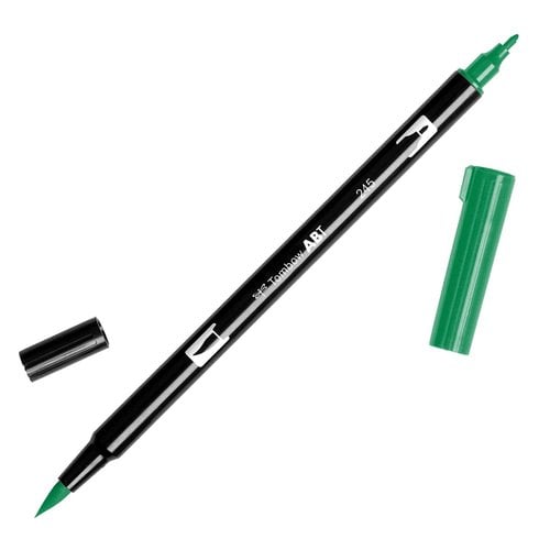 ROTULADOR TOMBOW DOBLE PUNTA PINC. VERDE