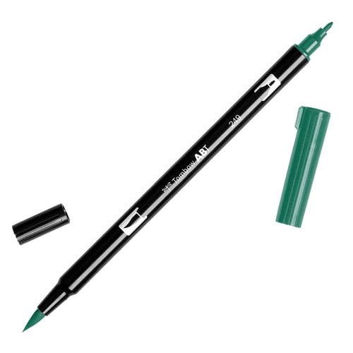 ROTULADOR TOMBOW DOBLE PUNTA PINC. VERDE