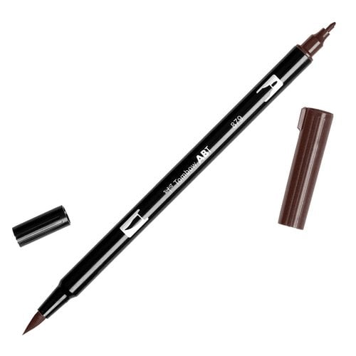 ROTULADOR TOMBOW DOBLE PUNTA PINC. MARRO