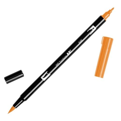 ROTULADOR TOMBOW DOBLE PUNTA PINC. OCRE