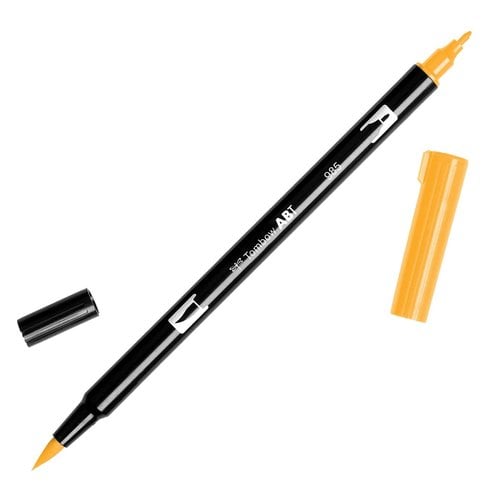 ROTULADOR TOMBOW DOBLE PUNTA PINC. AMARI