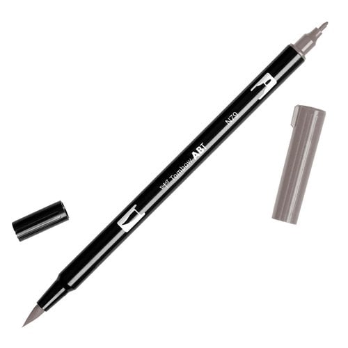 ROTULADOR TOMBOW DOBLE PUNTA PINC. GRIS