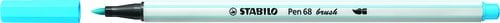 ROTUL.STABILO PEN 68 BRUSH AZUL FL.