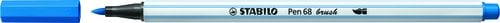 ROTUL.STABILO PEN 68 BRUSH AZUL OSC.