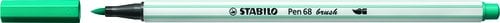ROTUL.STABILO PEN 68 BRUSH AZUL TURQ.