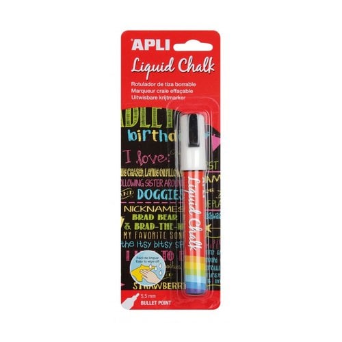 ROTUL.PIZAR.APLI CHALK CONICO BLANCO