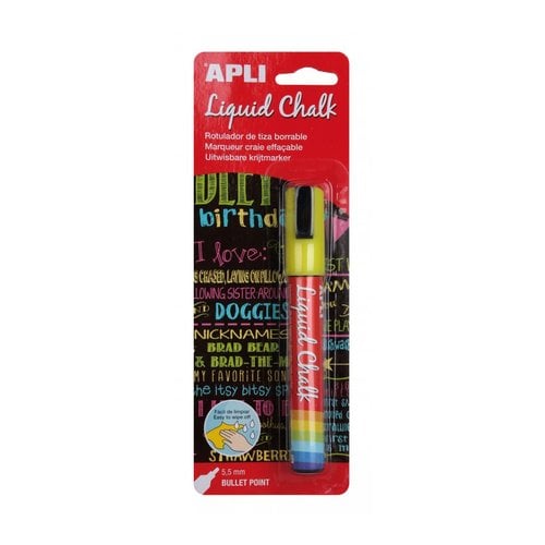 ROTUL.PIZAR.APLI CHALK CONICO AMARILLO