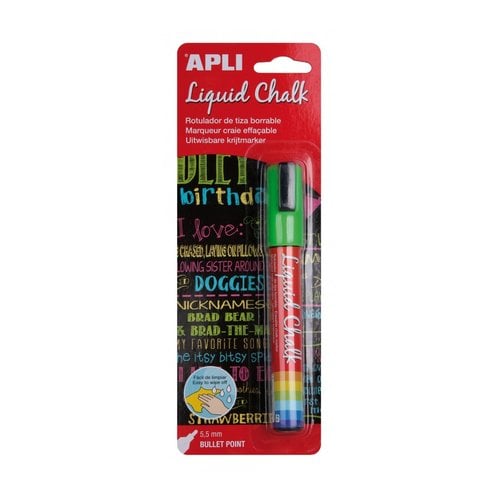 ROTUL.PIZAR.APLI CHALK CONICO VERDE