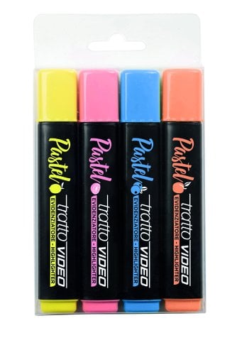 ROTUL.FLUOR TRATTO VIDEO PASTEL SURT.C/4