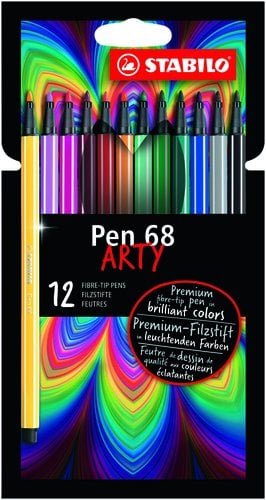 ROTUL.STABILO PEN 68 ARTY LINE C/12