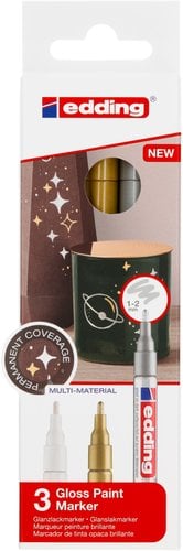 ROTUL.EDDING 751 B/3 (blanco, oro y pla