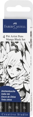 ROTUL.FABER PITT MANGA ESTUCHE DE 4