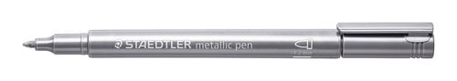 METALLIC MARKER PLATA