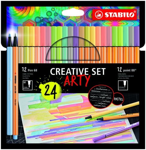 ROTUL.STABILO PEN 68&POINT 88 ARTY