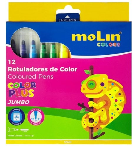 ROTUL.MOLIN COLOR P. JUMBO ESTUCHE 12