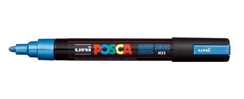 ROTUL.UNI-POSCA PC-5M AZUL METALICO