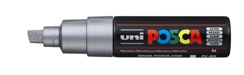 ROTUL.UNI-POSCA PC-8K PLATA METALICO