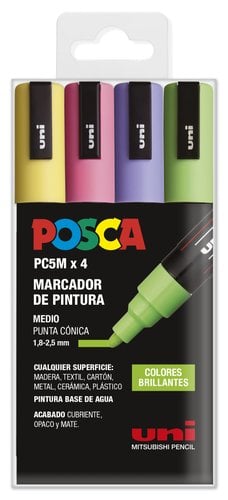ROTUL.UNI-POSCA PC-5M COL. BRILLAN. B/