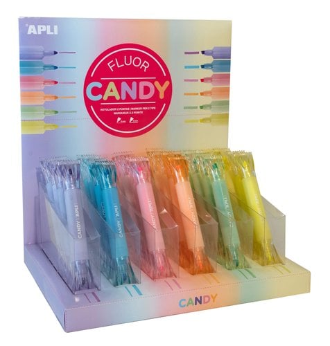 ROTUL.APLI DOBLE PUNT FLUOR CANDY EXP.36