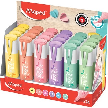 ROTUL. FLUOR MAPED FLEX PASTEL EXP/24