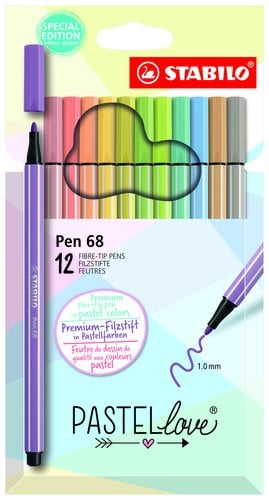 ROTUL.STABILO PEN 68 PASTEL LOVE e.12