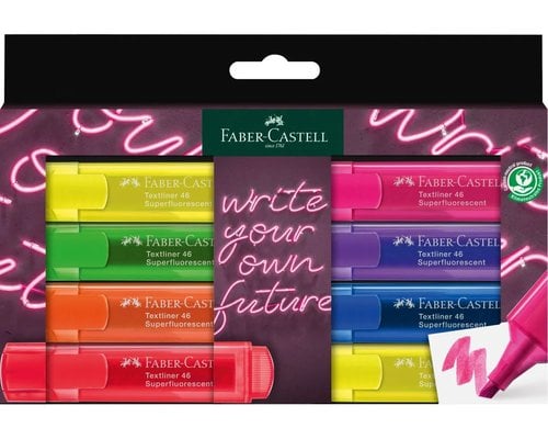 ROTUL.FLUOR FABER-CASTELL PACK 8