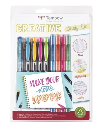 STUD-SET SET LETTERING TOMBOW KIT ESTUDIO CREATIV