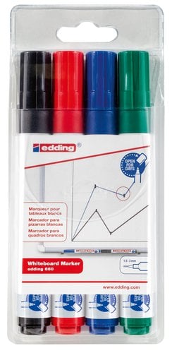 ROTUL.PIZAR.EDDING 660 BOLSA de 4
