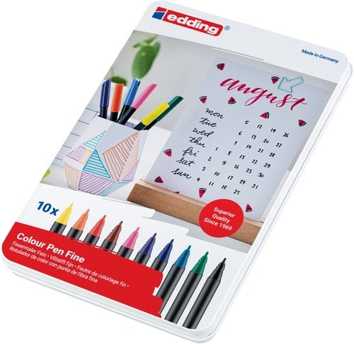 ROTUL.EDDING 1200 CAJA METAL de 10
