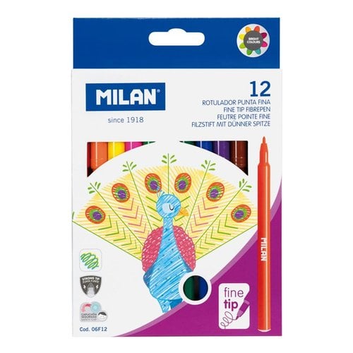 ROTUL.MILAN PUNTA FINA ESTUCHE 12