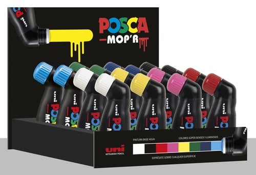 ROTUL.UNI-POSCA MOP`R EXPOSITOR de 16