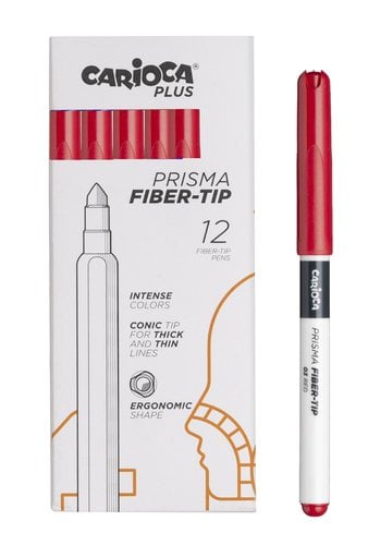 ROTUL.CARIOCA PLUS CAJA 12 ROJO