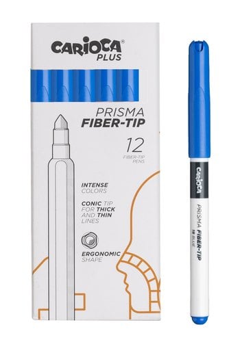 ROTUL.CARIOCA PLUS CAJA 12 AZUL