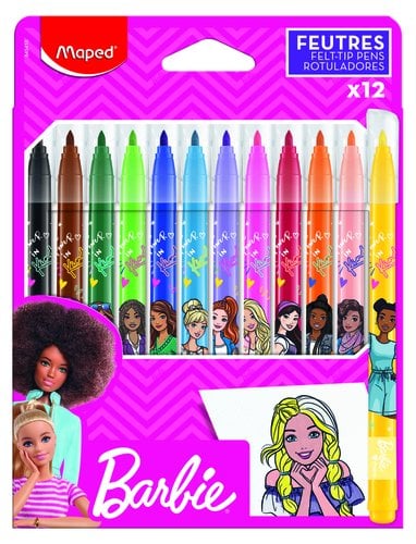 ROTUL.MAPED BARBIE ESTUCHE 12