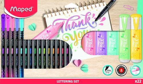 ROTUL.MAPED LETTERING SET 22