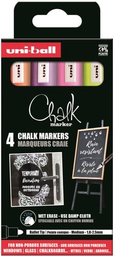 ROTUL.UNIBALL CHALK MARKER PWE 5M 4P C/