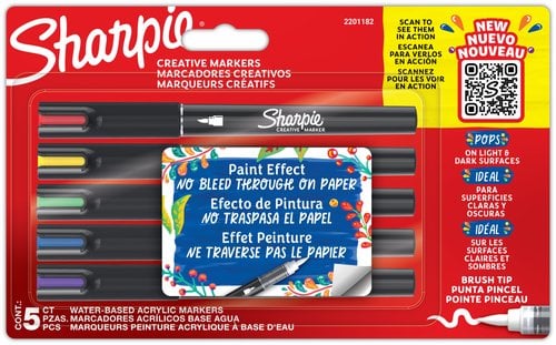 ROTUL.SHARPIE CREAT. P.PINCEL BL.5