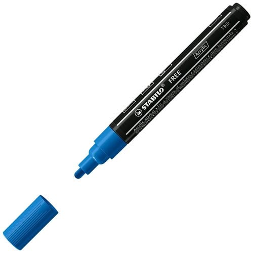 ROTUL.STABILO ACRYLIC FREE T300 AZUL