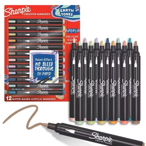 ROTUL.SHARPIE CREAT. ACRYLIC C.TIE BL.12
