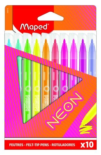 ROTUL.MAPED NEON ESTUCHE 10